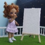 Мастер-класс "Создание мольберта и холста к нему для кукольного румбокса масштаба 1:12"