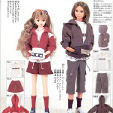 Выкройки из японских журналов. Часть 9  - куколка Licca Takara с другом
