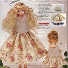 Выкройки из японских журналов. Часть 10  - куколка Licca Takara с маленькой сестренкой