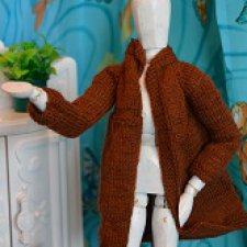 Вязанный гардероб для куколки Ани Пушкиной