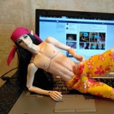 Сегодня от моего швейного произвола страдает Флориан