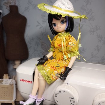 Операция "Гардероб для чайной зайки" - простое платье