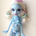 Эбби снежная девочка Монстер Хай, ООАК