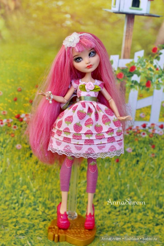 Клубничный наряд для Купидона (ООАК Ever After High)