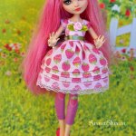 Клубничный наряд для Купидона (ООАК Ever After High)