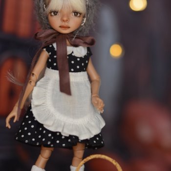 Жу с корзинкой мухоморов