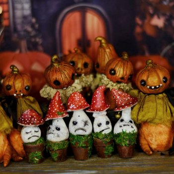 Мухоморчики да тыковки вот такой урожай