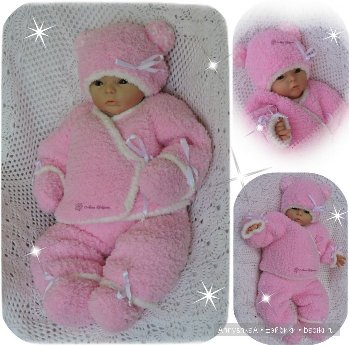 Мой любимый плюшевый комплект для куколки и пинетки (фото 2)