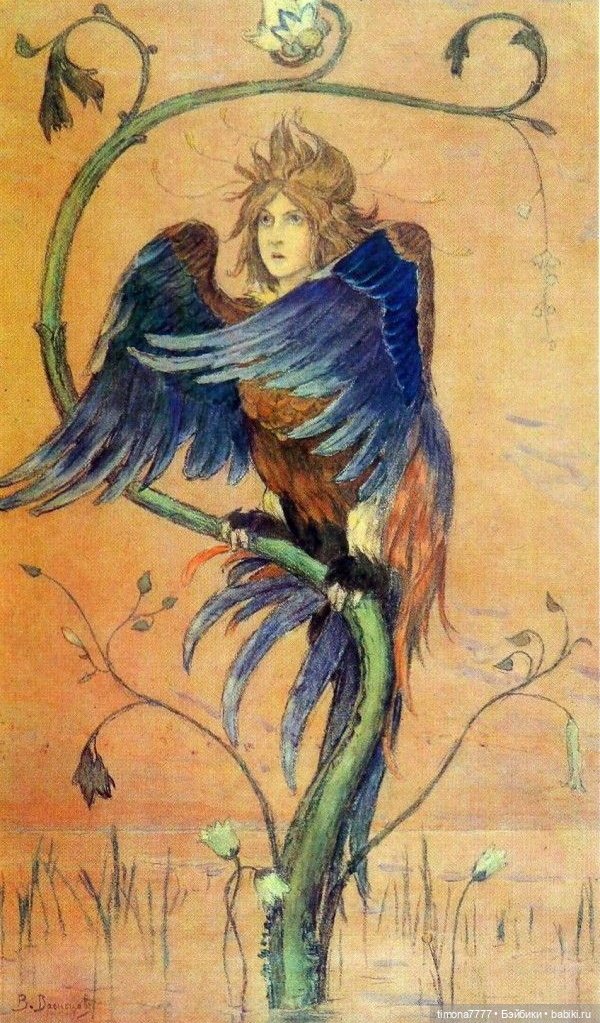 Картина васнецова сирин и