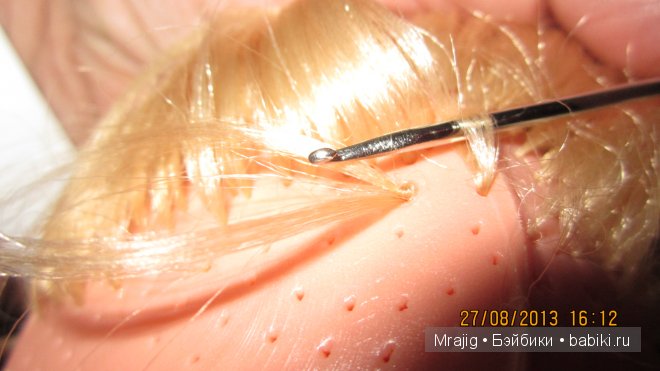 Подхватываем прядку