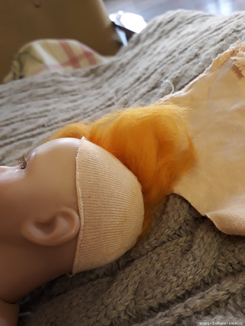 Парик для Мицци — Волосы и парики для кукол: МК (фото 4)