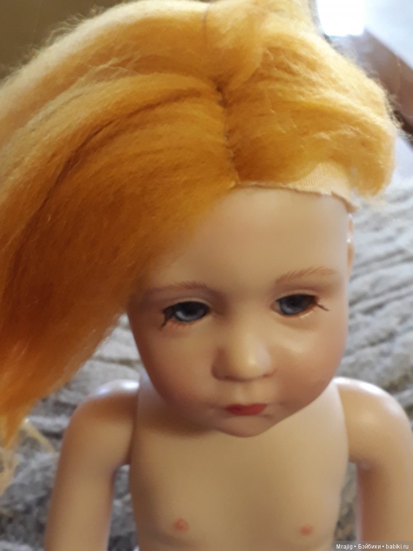 Парик для Мицци — Волосы и парики для кукол: МК (фото 6)