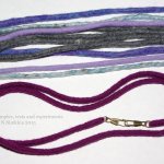 Мягкая цветная цепочка для сумки - это просто (валяние)