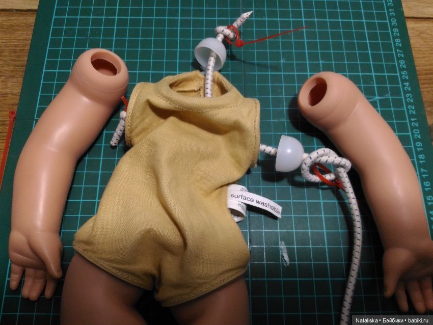 Что внутри у куклы Gotz с набивным телом (рекомендации к перетяжке) (фото 5)