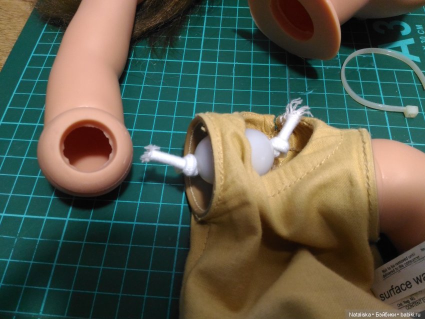 Что внутри у куклы Gotz с набивным телом (рекомендации к перетяжке) (фото 3)