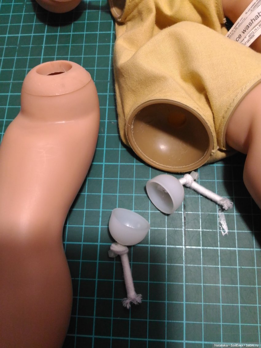 Что внутри у куклы Gotz с набивным телом (рекомендации к перетяжке) (фото 4)