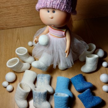 Натуральные валенки Мия D'Onil (шерсть, ручная работа)