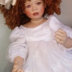 Фарфоровая кукла от Кристин Оранж. 80 см.