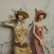 Лот статуэток Дамы. Бесплатная доставка!
