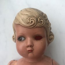 Целлулоидная кукла, нужен совет по перетяжке и ремонту глаз