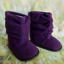 Фиолетовые сапожки для кукол Gotz (Готц) 42-50 см..