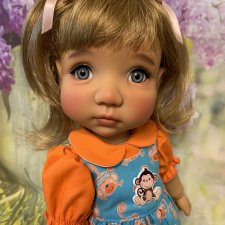 Парички Monique Collection размер 10-11 для Mae Moppet Meadow dolls.