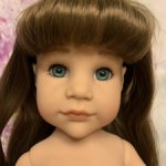 Ханна «Лето» 2016 г. от Готц(Gotz).Нюд.Замена глаз на зелёные.