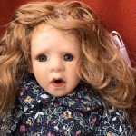 Фарфоровая характерная кукла 29 см Германия 90 е