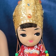 Деревянная кукла Кореянка Винтаж