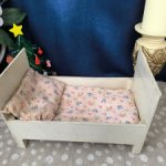 Винтажная кроватка для кукол