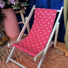 Шезлонг для кукол  мебель