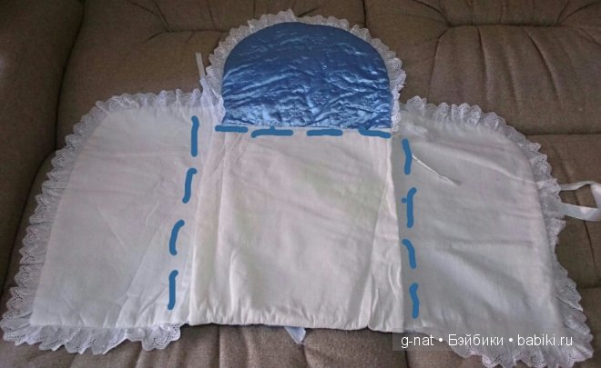 Люлька из конверта — Аксессуары для кукол своими руками: идеи (фото 3)