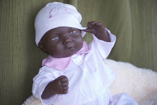 Очень любимая, старенькая малышка или немного винтажа у меня дома. Кукла-пупс итальянской фирмы "EFFE" (фото 6)