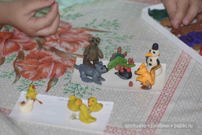 Я леплю из пластилина мишку,зайку и машину (фото 4)