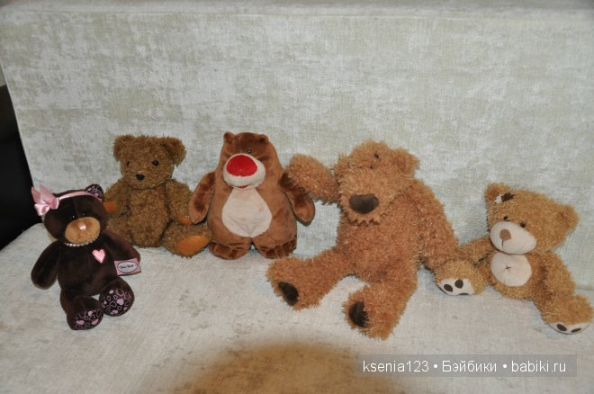 Такие лапоньки мишки! Ростик от 10 до 20 см!