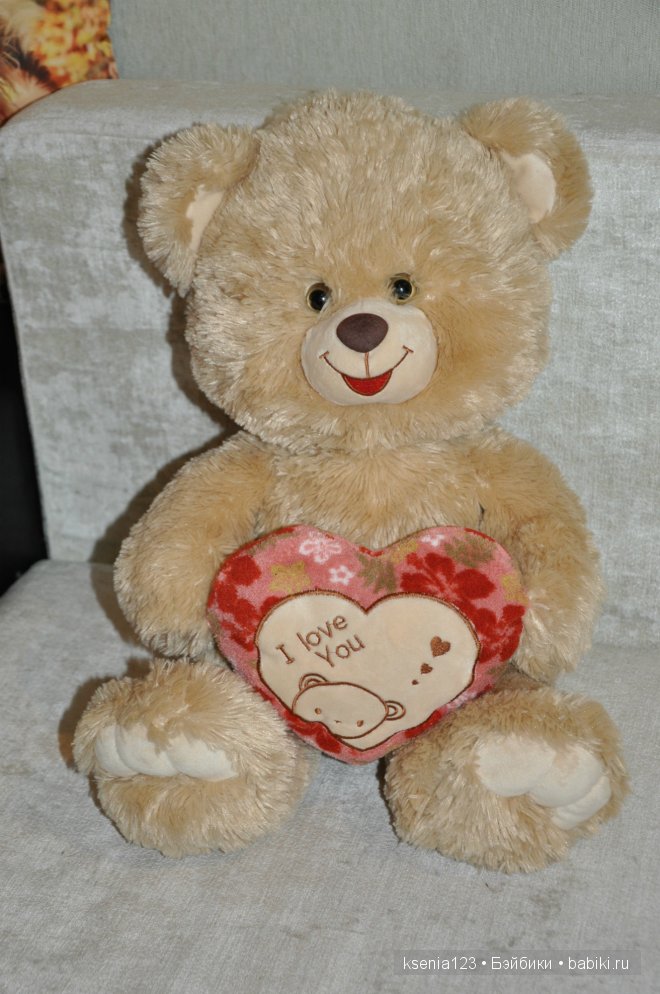 Мишка Лапочка, рост 55 см. Поет шикарную песню про влюбленных!