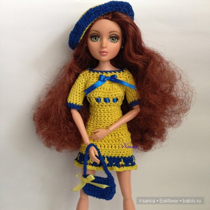Вязаный комплект для Сонечки. Куклы Moxie Teenz (фото 2)