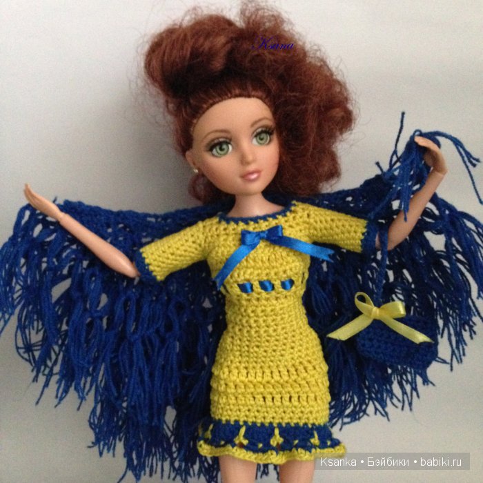 Вязаный комплект для Сонечки. Куклы Moxie Teenz