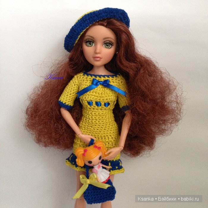Вязаный комплект для Сонечки. Куклы Moxie Teenz (фото 3)
