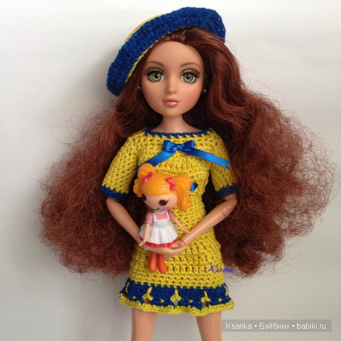 Вязаный комплект для Сонечки. Куклы Moxie Teenz (фото 4)