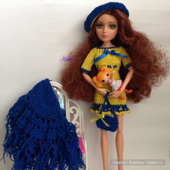 Вязаный комплект для Сонечки. Куклы Moxie Teenz (фото 5)
