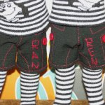 Стильные шорты для близняшек Рен и Ран. МК от Таниты