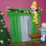 Занавесочная история. Кукольная миниатюра