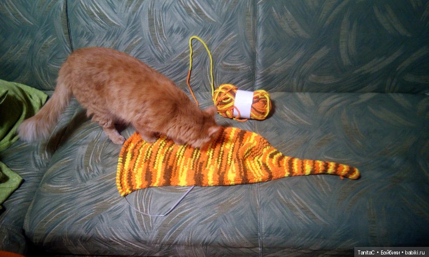 Рыжый полосатый — Вязаные игрушки и амигуруми: крючком (фото 4)