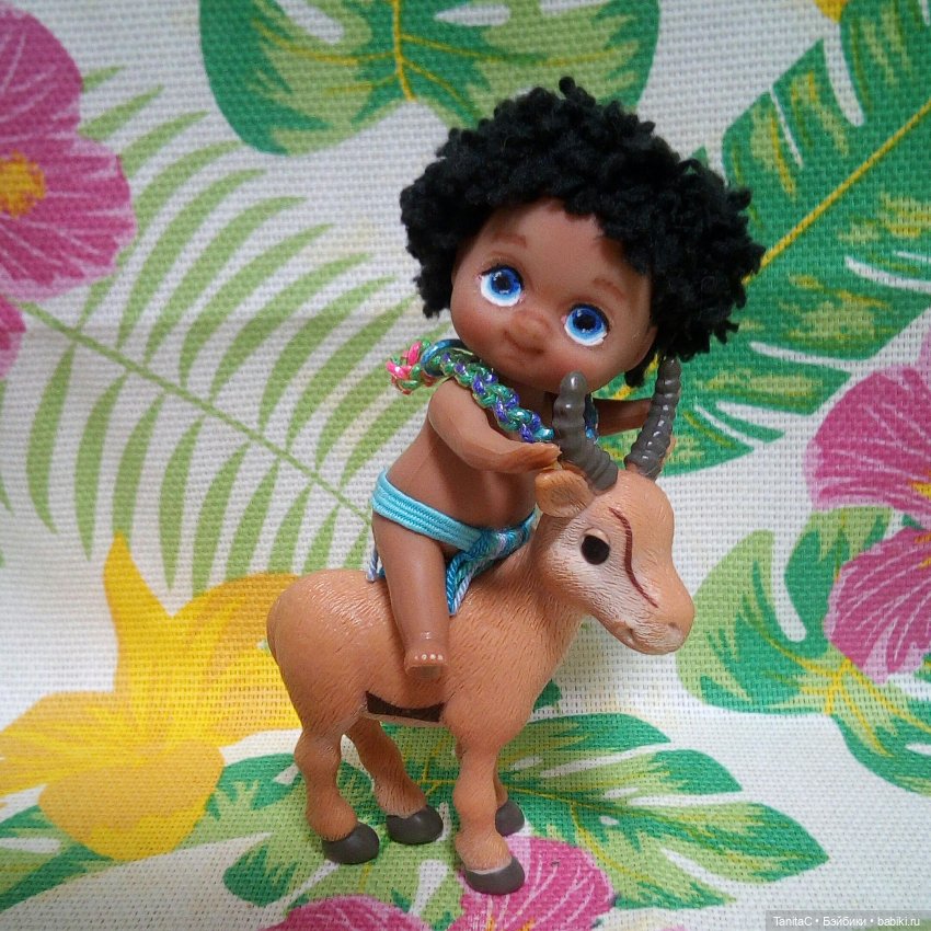 Папуасик (ООАК Minimon del Mundo, рост 7см.Минимон дель мондо Китай) (фото 9)