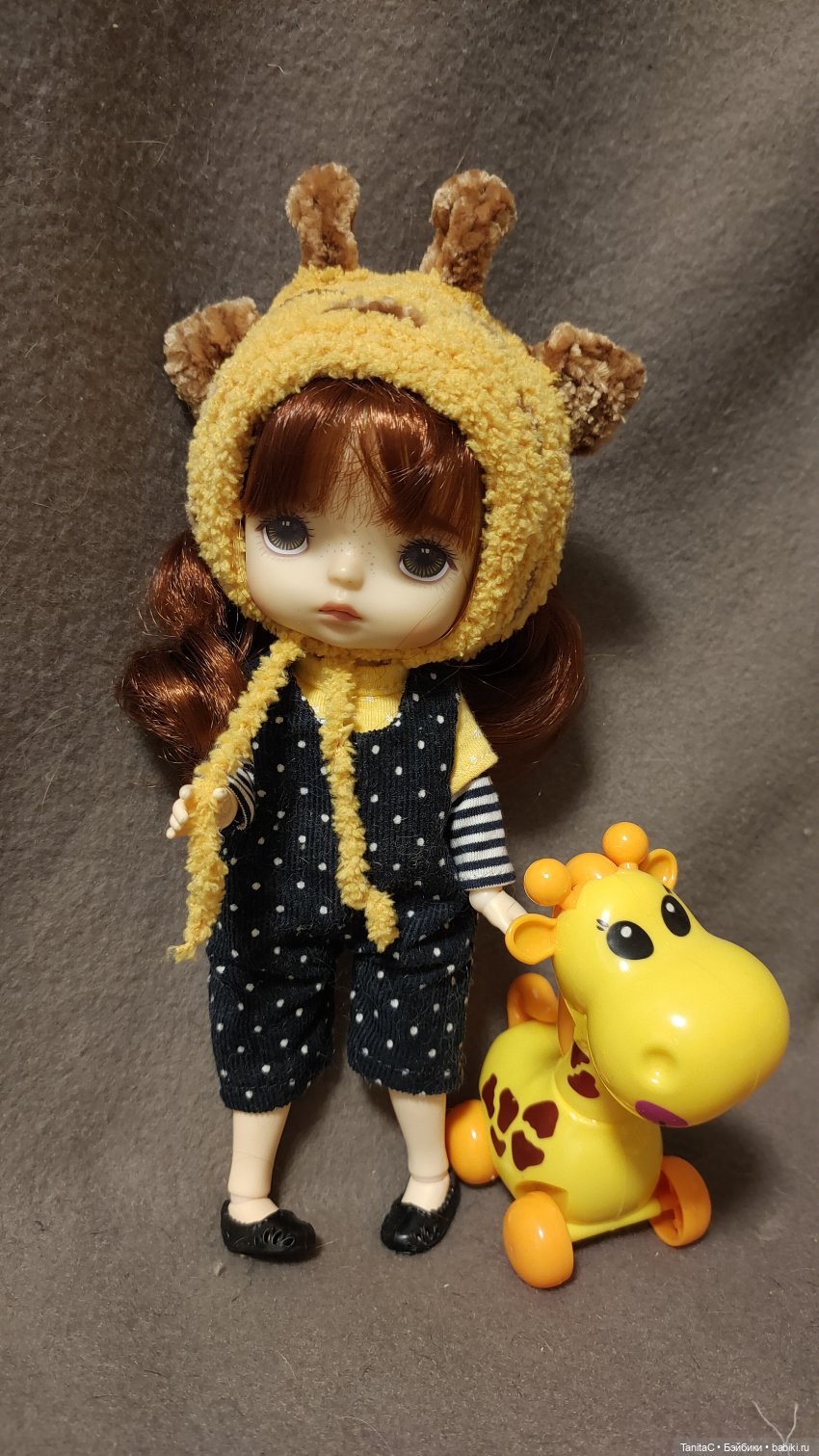 Шапочки жирафики — Одежда и обувь для кукол своими руками: фото (фото 8)