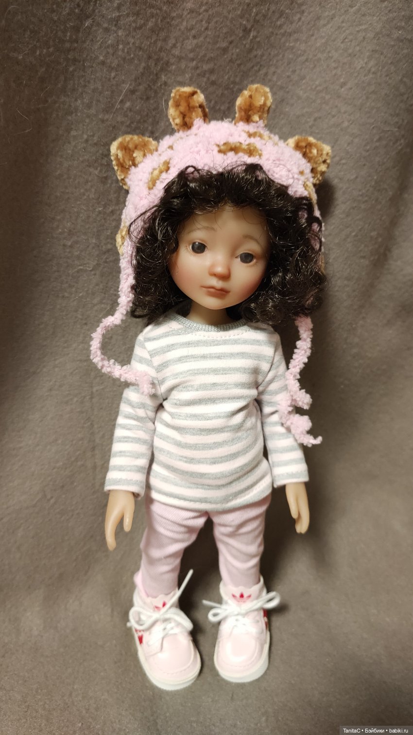 Шапочки жирафики — Одежда и обувь для кукол своими руками: фото (фото 7)