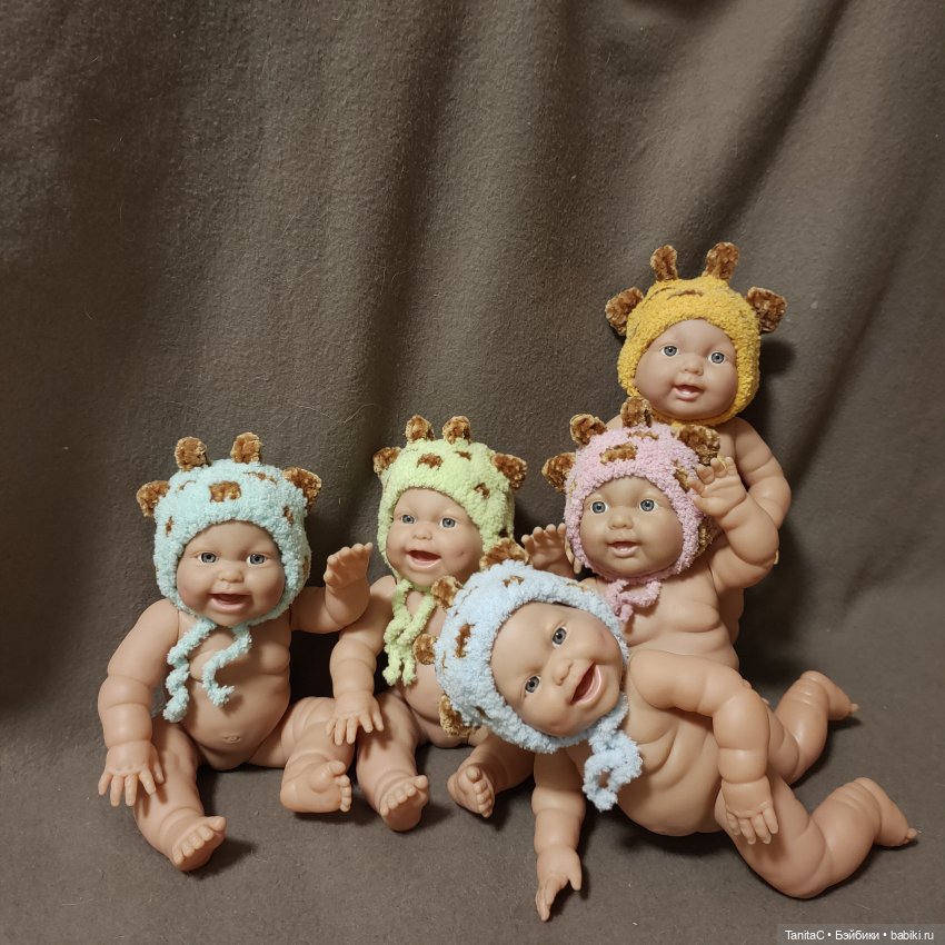 Шапочки жирафики — Одежда и обувь для кукол своими руками: фото (фото 5)