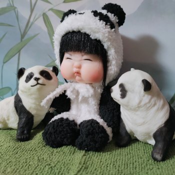 Шарнирная малышка пандочка ООАК