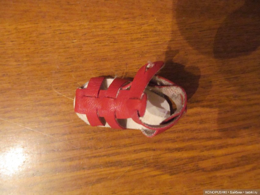 Босоножки для советской шарнирной куклы (фото 3)